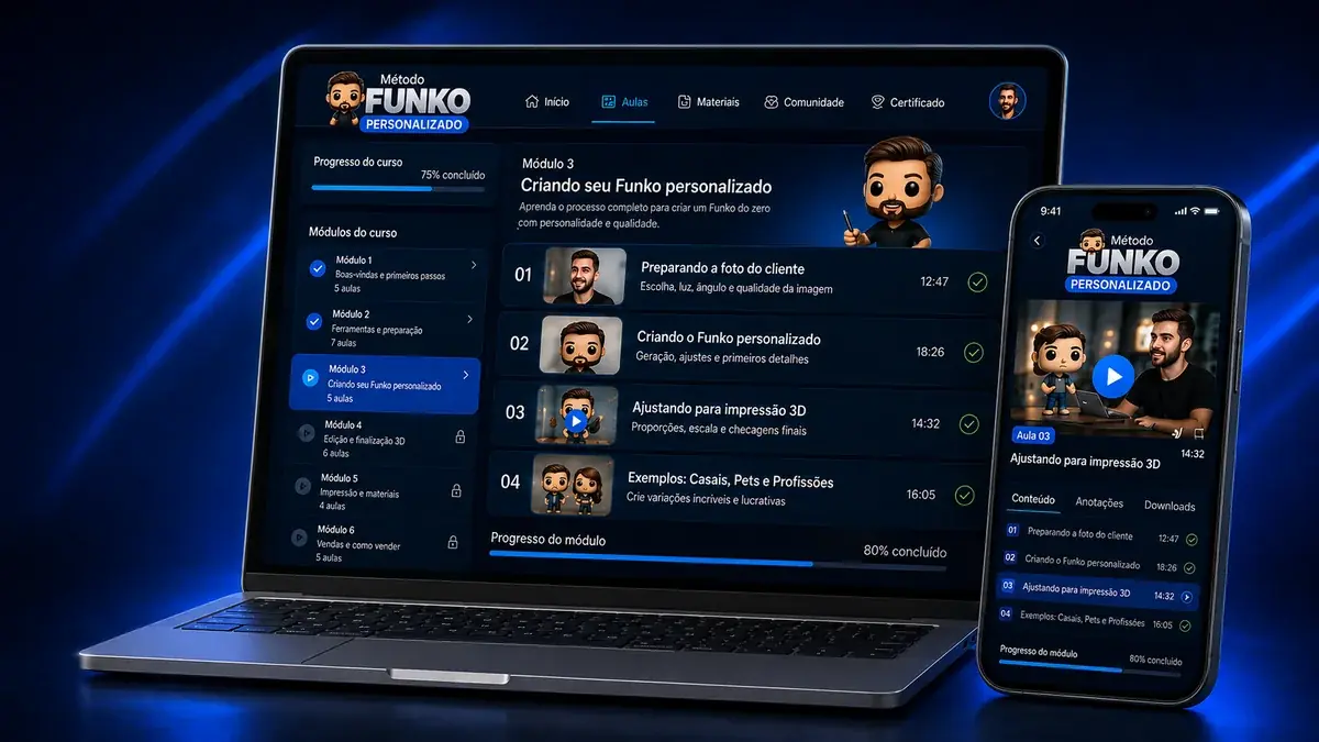 Área de Membros do Método Funko Personalizado