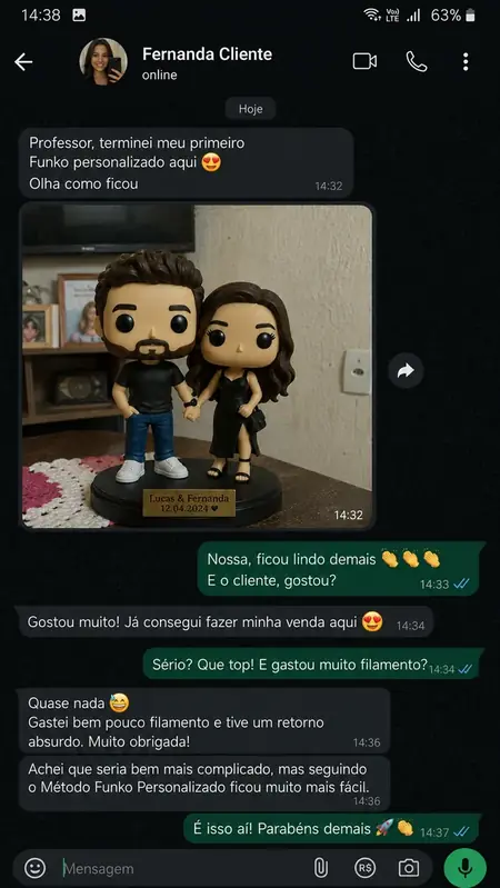 Depoimento 1 de cliente